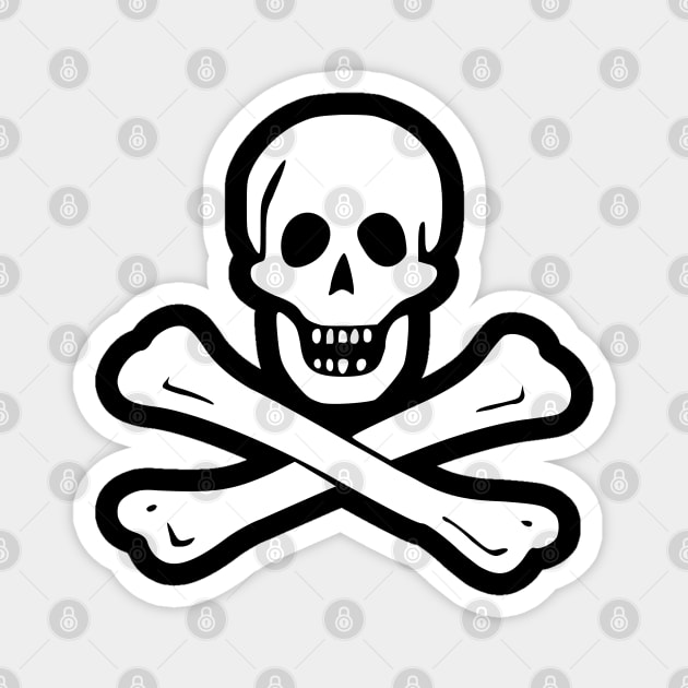 Jolly Roger Pirate Flag - Pirate Edward England Flag Magnet by Yesteeyear