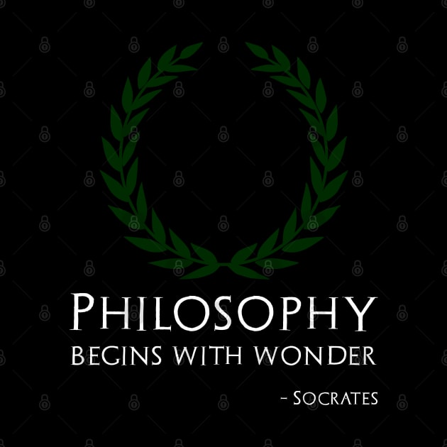 Ancient Greek Philosopher Socrates Quote On Philosophy by Styr Designs