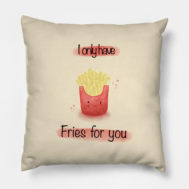 Fries Pillow by Mydrawingsz