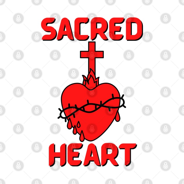 Sacred Heart Red by Claudia Williams Apparel