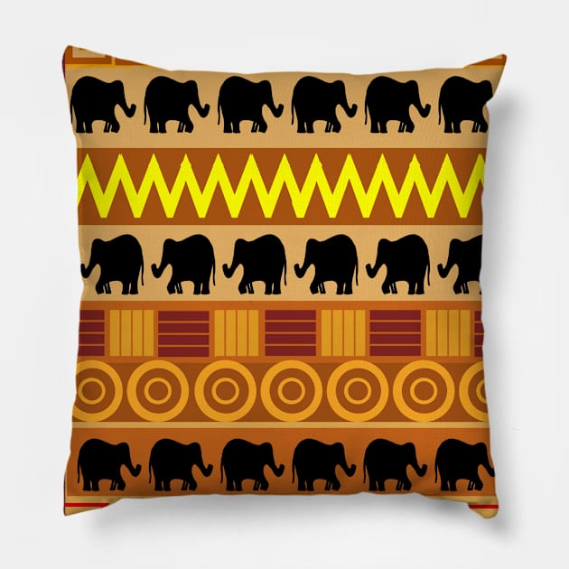 Ethnic Pattern Pillow by Scratch