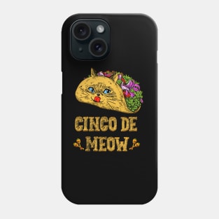 Funny cat tacos cinco de mayo Phone Case