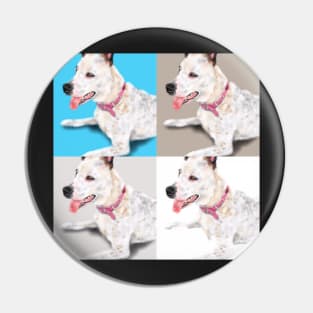 Smiling Pit Bull Pooch Pin