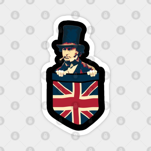 Isambard Kingdom Brunel Magnet by Nerd_art