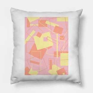 60's Style in Fashion Colors Var 11 Pillow