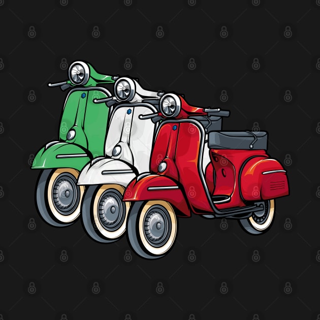 Italy Classic Vespa Scooter Moped Bike Retro Love Vintage by Your Culture & Merch