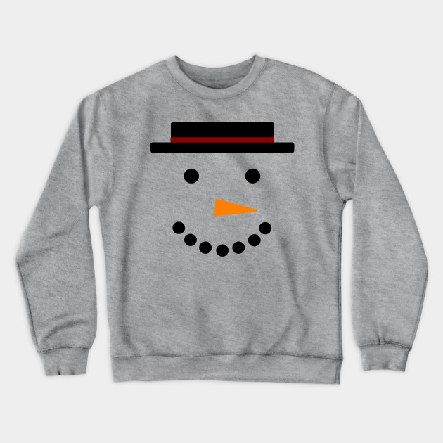 snowman face sweater