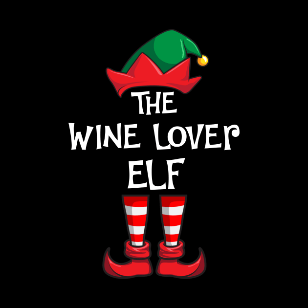 Wine Lover Elf Matching Family Christmas by hazlleylyavlda