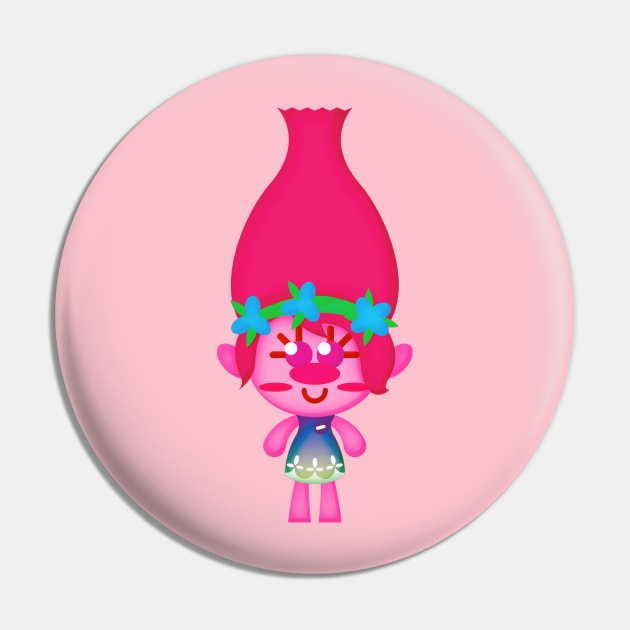 Poppy Tooniefied Pin by Tooniefied