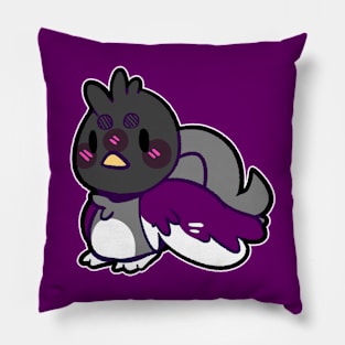 pride birb- Asexual Variant Pillow