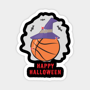Happy Basketball Halloween - Funny Magnet