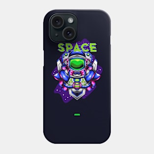 Space Time  Robot Astronaut Phone Case