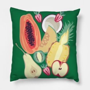 Tropical Fruits Pillow