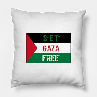 Set Gaza Free Flag Pillow