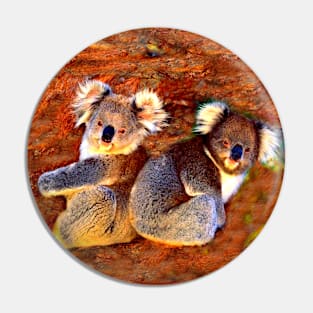 Koala Bear Cubs Pin