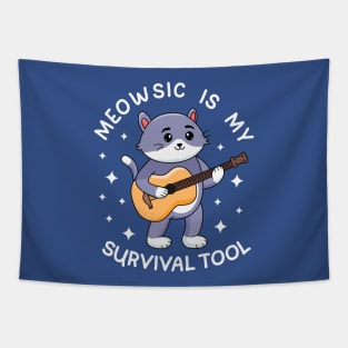 Meowsic is my survival tool Tapestry