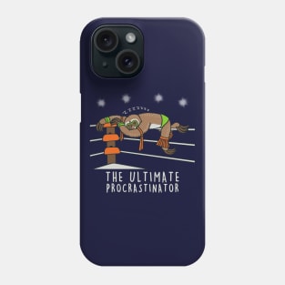 Ultimate Procrastinator Retro 80's Funny Cute Lazy Wrestler Sloth Phone Case