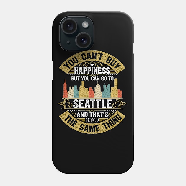 Seattle City Washington State USA Flag Native American Phone Case by BestSellerDesign