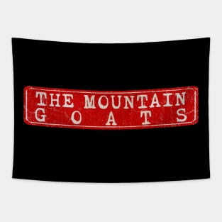 vintage retro plate The Mountain Goats Tapestry