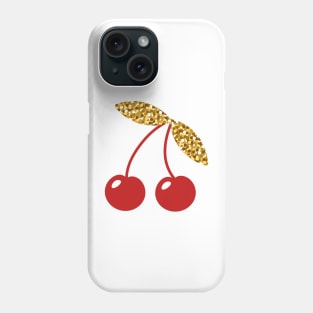 Glittery Cherry Phone Case