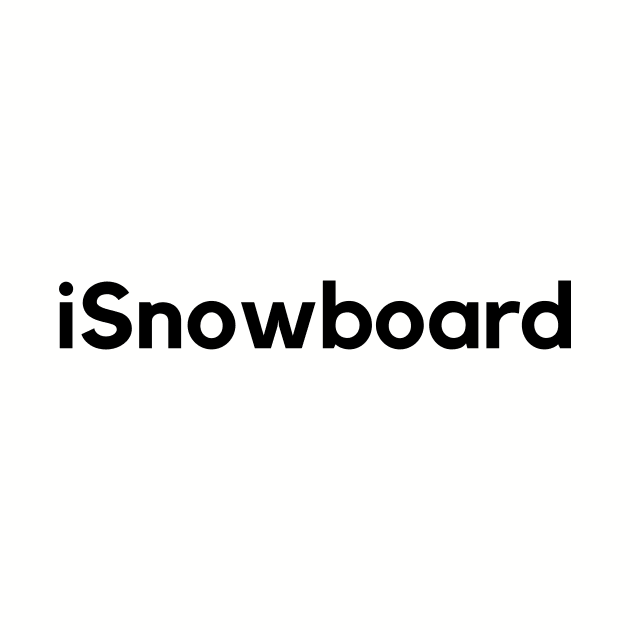 iSnowboard by MessageOnApparel