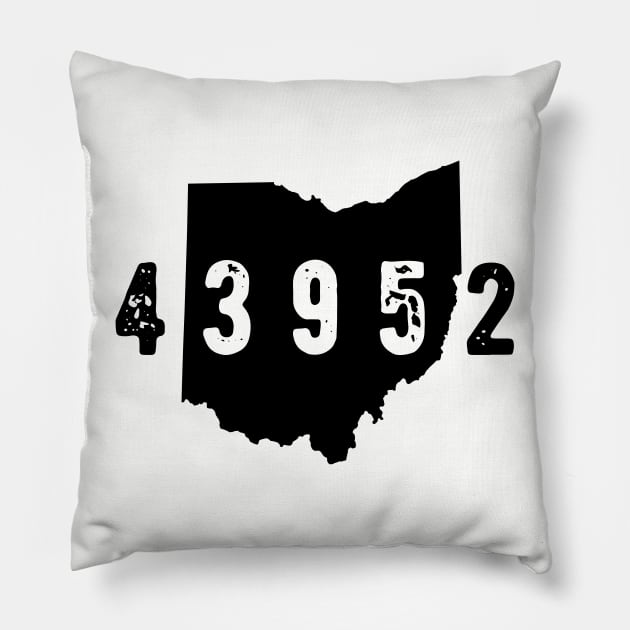 43952 Zip Code Ohio Valley Pillow by OHYes