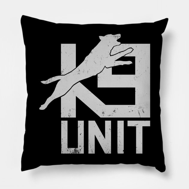 K-9 Unit  -Police Dog Unit- Malinois Pillow by Nartissima