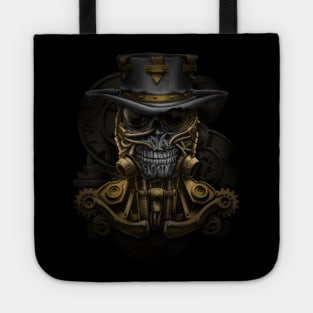 steampunk skull Tote