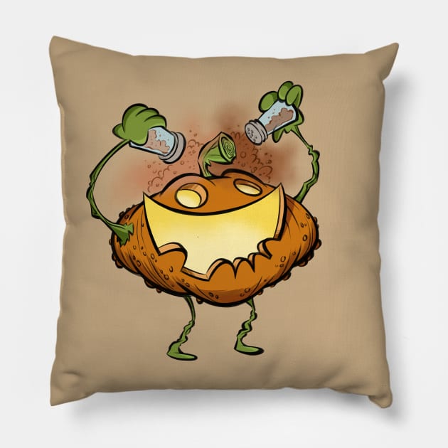 Pumpkin Spice Pumpkin Pillow by westinchurch