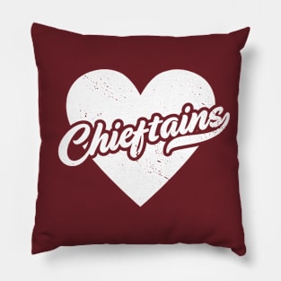 Vintage Chieftains School Spirit // High School Football Mascot // Go Chieftains Pillow