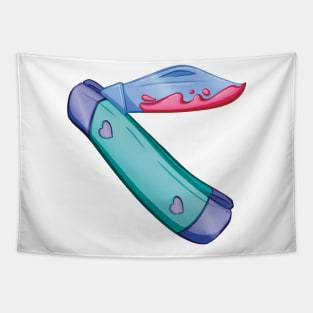 Kawaii Pocket Knife Tapestry