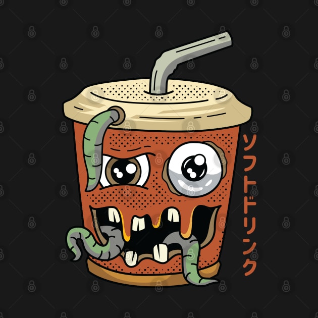 Kawaii Japanese Monster Drink by spacedowl