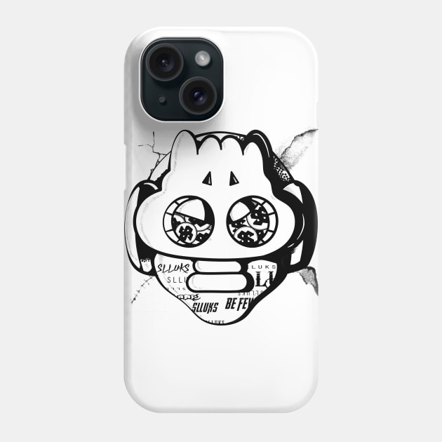 Dope Slluks masked head illustration Phone Case by slluks_shop