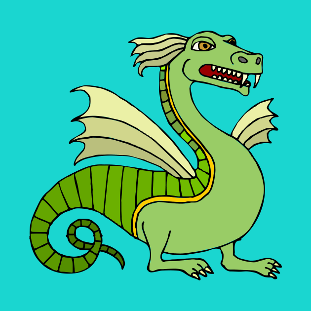 Green Chinese Dragon by PatrioTEEism