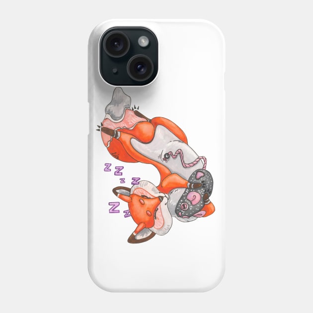 Sleeping fox named Liso Phone Case by bigdipper