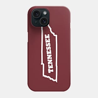 Tennessee Outline Text Phone Case