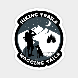 Hiking Trails Wagging Tails Magnet