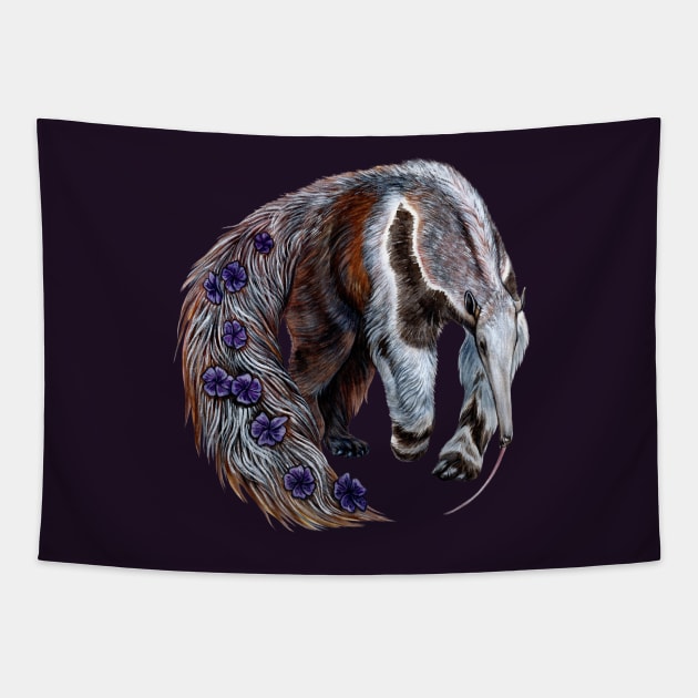 Giant Anteater Tapestry by Pip Tacla