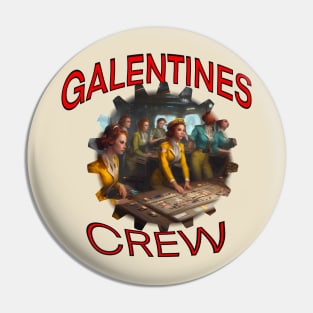 Galentines crew on the bridge of a ship Pin