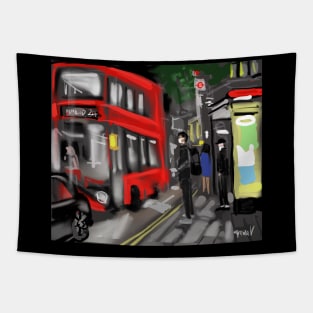 London Bus Stop Tapestry