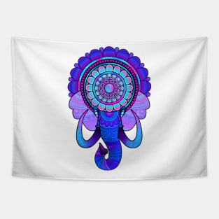 Blue Zenelephant Tapestry