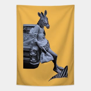 Zebra Girl Tapestry