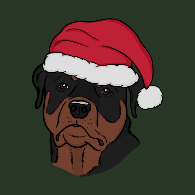 Rottweiler Christmas Dog Hat by rmcbuckeye