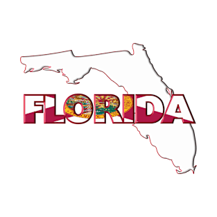 Florida Colored State Letters T-Shirt