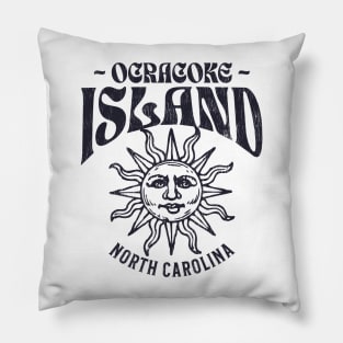 Ocracoke Island, NC Summertime Vacationing Watchful Sun Pillow