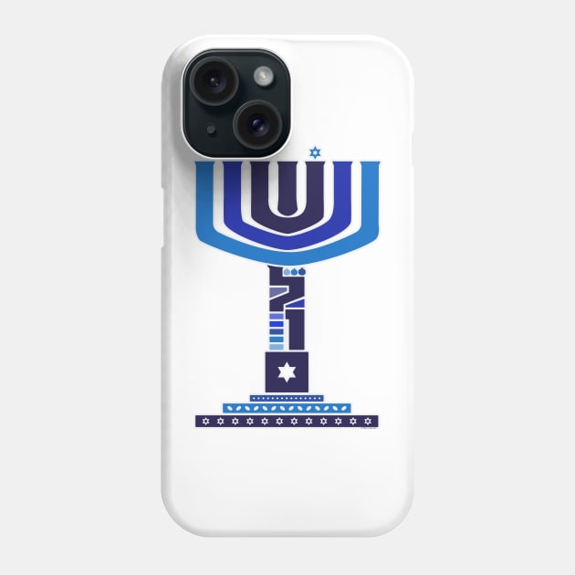 Menorah Phone Case by MeLoveIsrael