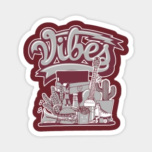 Vibes Dark Beetroot Magnet