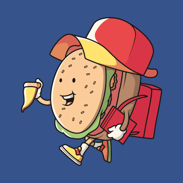 Happy Hamburger Schoolboy by SLAG_Creative