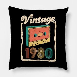 40th birthday gifts for men and women 1980 gift 40 years old Pillow