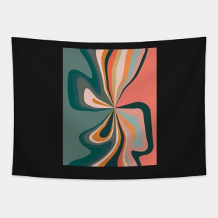 September Swirl - Retro Abstract Art Print Tapestry